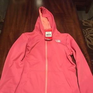 Girls Pink North Face Hoodie